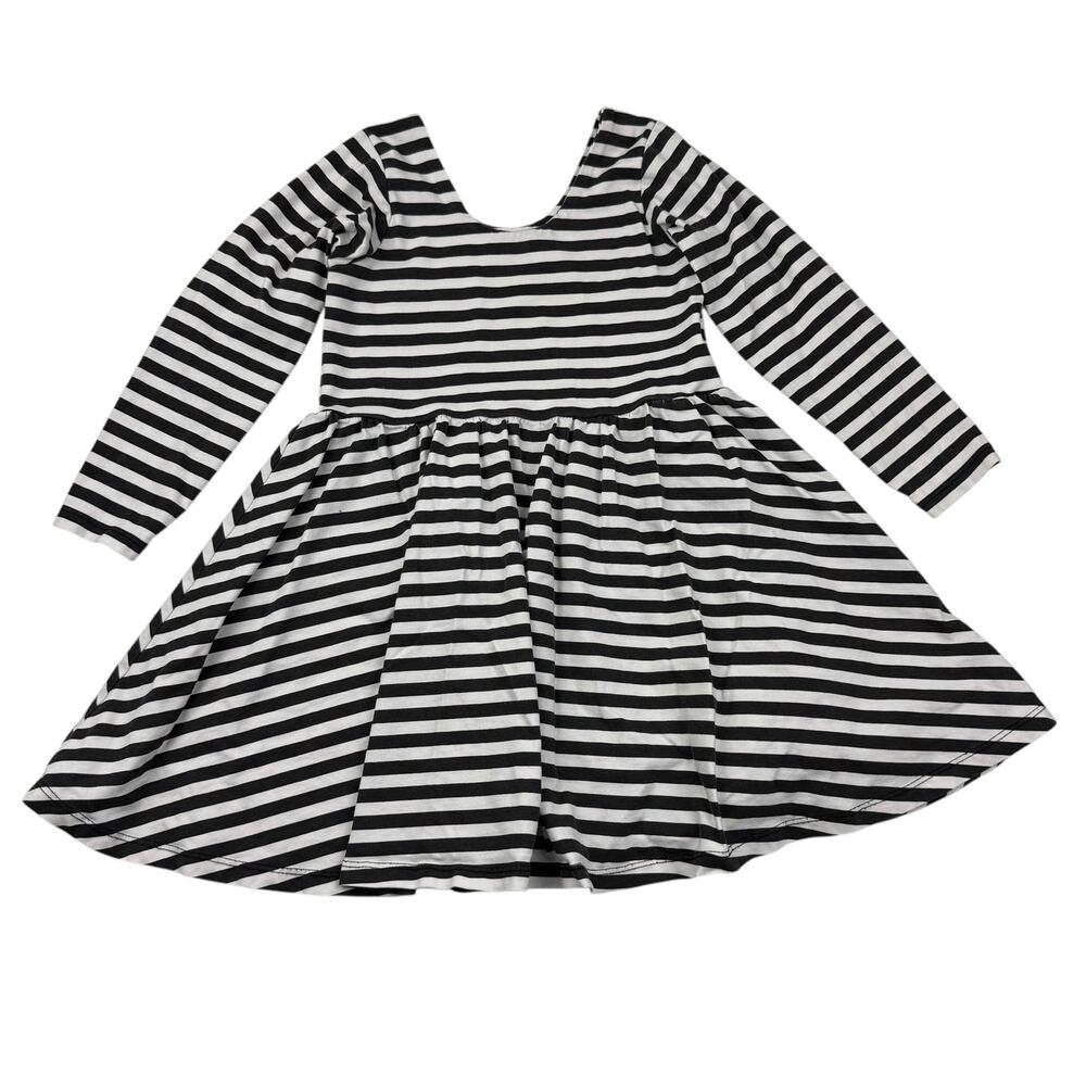 Monica + Andy Black & White Striped Dress